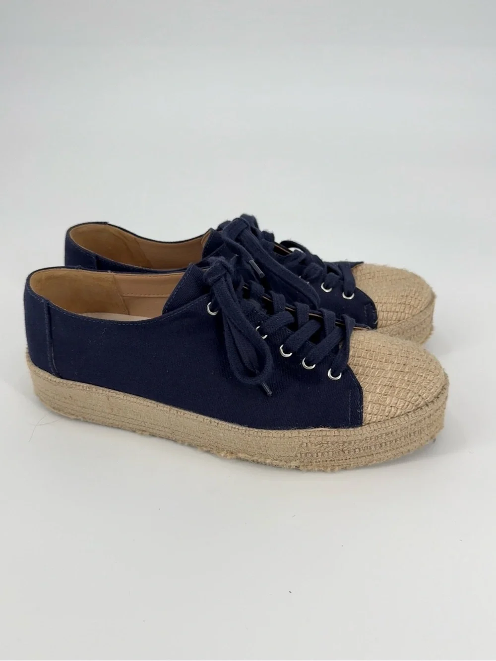 Schutz Luana Espadrille Platform Sneaker | Navy | 9.5B